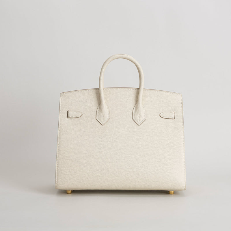 BIRKIN 25 EPSOM LEATHER (SELLIER SHAPE) CRAIE WITH GOLD HARDWARE (GHW)