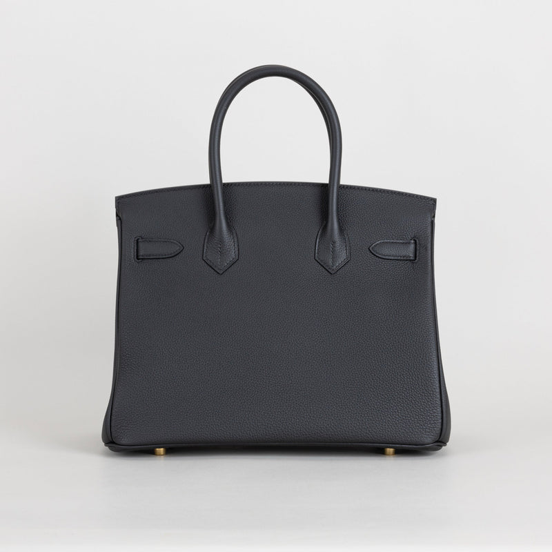 BIRKIN 30 TOGO LEATHER NOIR (BLACK) WITH GOLD HARDWARE (GHW)