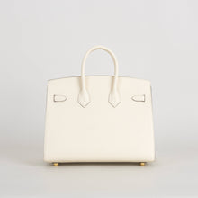 BIRKIN 25 EPSOM LEATHER (SELLIER SHAPE) NATA WITH GOLD HARDWARE (GHW)