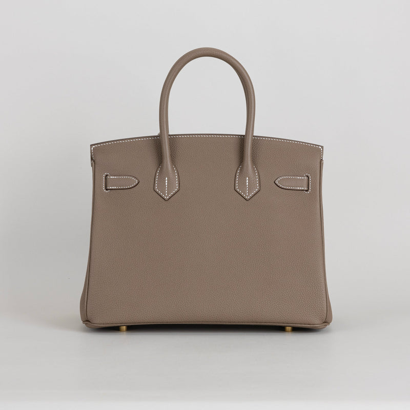 BIRKIN 30 TOGO LEATHER ETOUPE WITH GOLD HARDWARE (GHW)