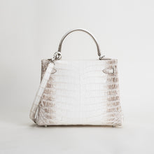 KELLY 25 NILOTICUS CROCODILE (MATTE) LEATHER HIMALAYA WITH PALLADIUM HARDWARE (PHW)