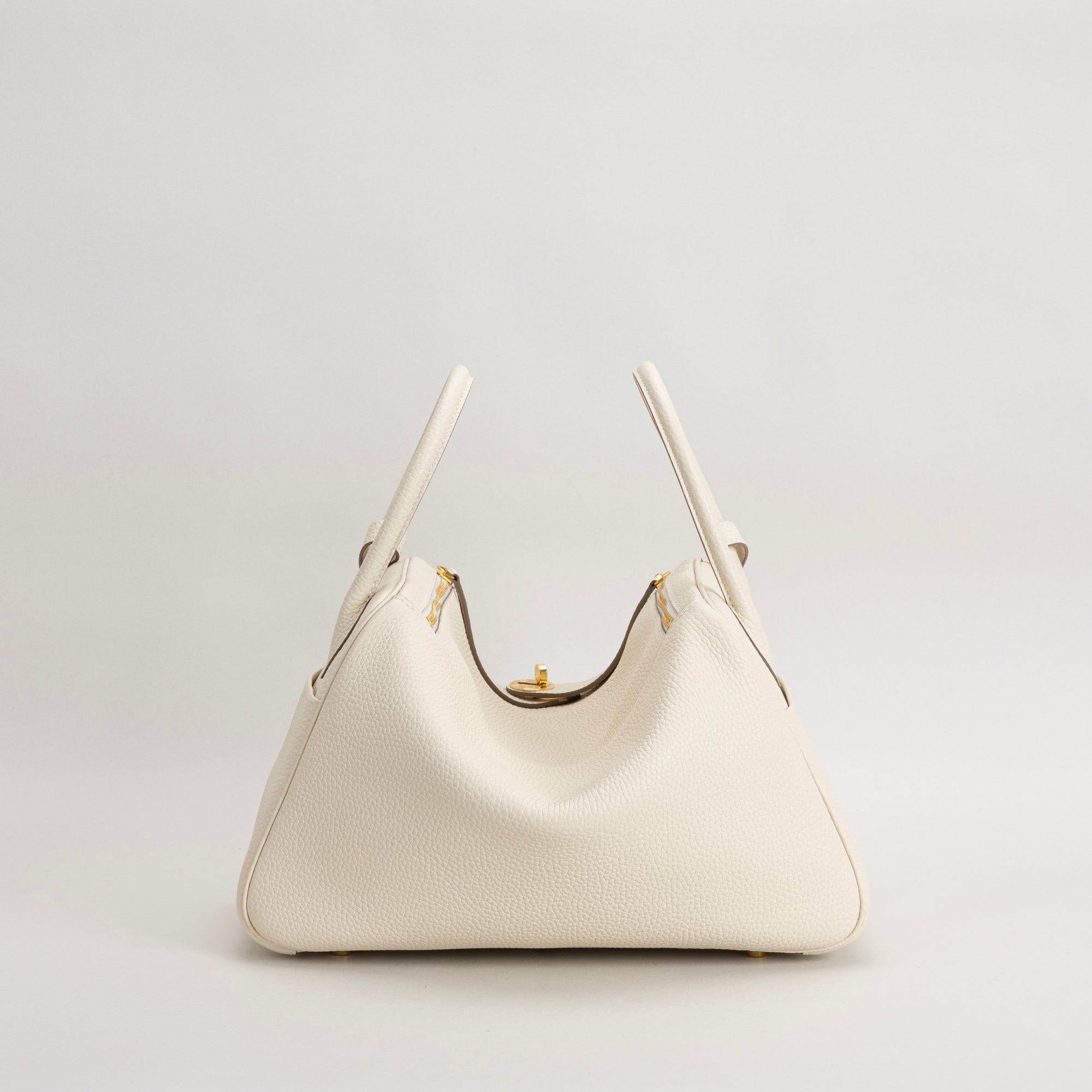 LINDY 26 CLEMENCE LEATHER BETON WITH GOLD HARDWARE (GHW)