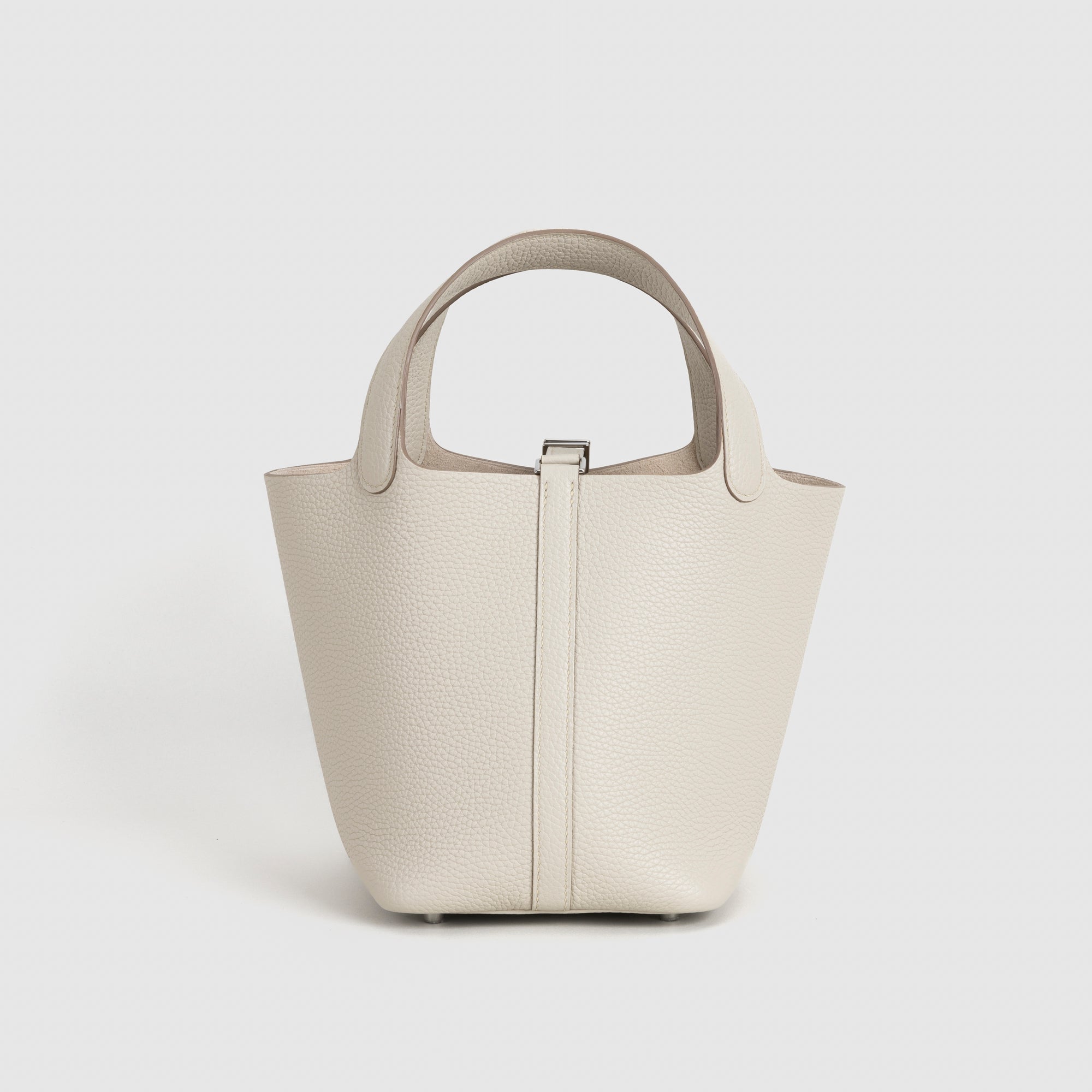 PICOTIN 18 LOCK CLEMENCE LEATHER CRAIE WITH PALLADIUM HARDWARE (PHW)