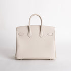 BIRKIN 25 TOGO LEATHER CRAIE WITH PALLADIUM HARDWARE (PHW)