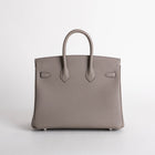 BIRKIN 25 TOGO LEATHER GRIS ASPHALTE WITH PALLADIUM HARDWARE (PHW)