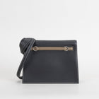 KELLY DANSE EVERCOLOR LEATHER HORSESHOE STAMP (HSS) BI-COLOR NOIR (BLACK) & ETOUPE WITH PALLADIUM HARDWARE (PHW)