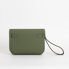 KELLY DEPECHES 25 TOGO LEATHER VERT OLIVE WITH PALLADIUM HARDWARE (PHW)