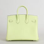 BIRKIN 25 TOGO LEATHER VERT ABSINTHE WITH PALLADIUM HARDWARE (PHW)
