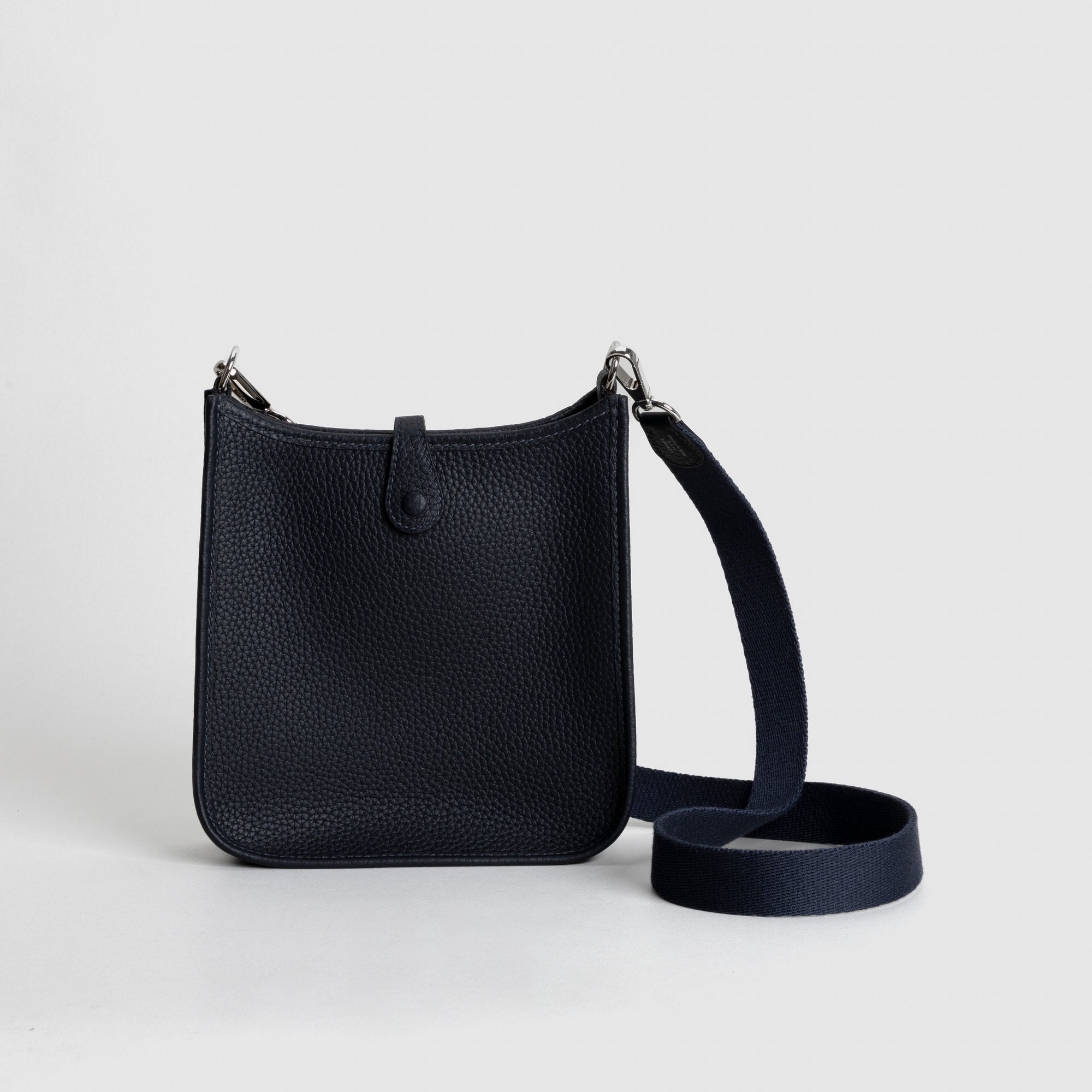 MINI EVELYNE (TPM) CLEMENCE LEATHER BLEU NUIT WITH PALLADIUM HARDWARE (PHW)