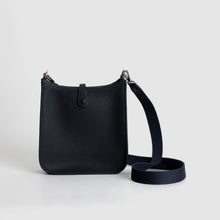 MINI EVELYNE (TPM) CLEMENCE LEATHER BLEU NUIT WITH PALLADIUM HARDWARE (PHW)