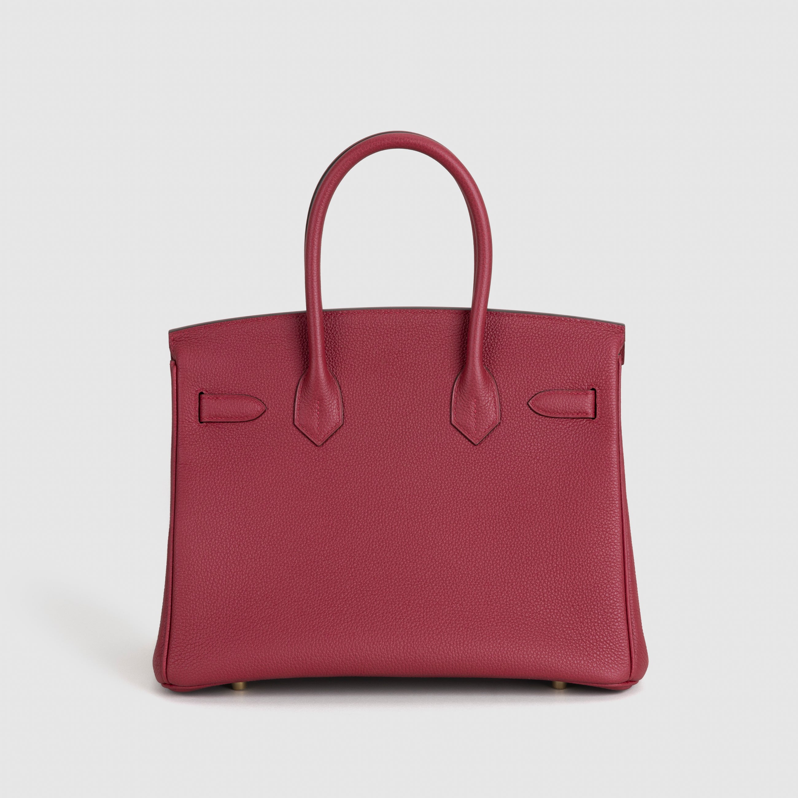 BIRKIN 30 TOGO LEATHER ROUGE GRENAT WITH GOLD HARDWARE (GHW)