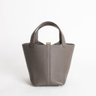 PICOTIN 18 LOCK CLEMENCE LEATHER ETAIN WITH GOLD HARDWARE (GHW)