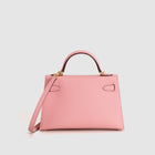 MINI KELLY II (20) EPSOM LEATHER ROSE CONFETTI WITH GOLD HARDWARE (GHW)