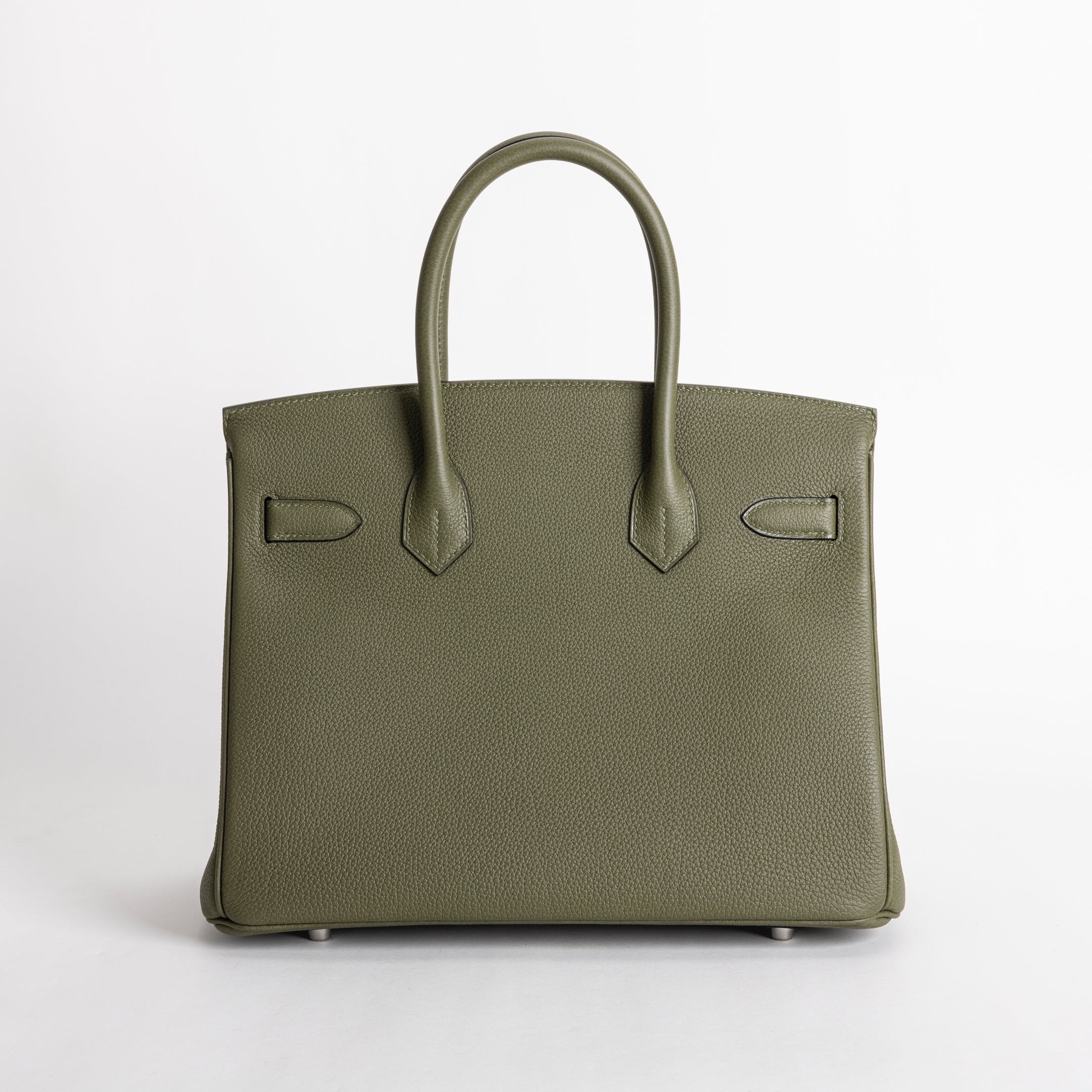 BIRKIN 30 TOGO LEATHER VERT OLIVE WITH PALLADIUM HARDWARE (PHW)