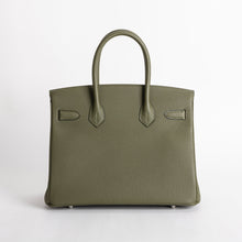 BIRKIN 30 TOGO LEATHER VERT OLIVE WITH PALLADIUM HARDWARE (PHW)