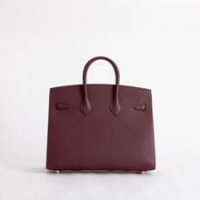 BIRKIN 25 EPSOM LEATHER (SELLIER SHAPE) ROUGE SELLIER WITH ROSE GOLD HARDWARE (RGHW)
