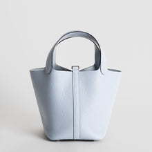 PICOTIN 18 LOCK CLEMENCE LEATHER BLEU PALE WITH PALLADIUM HARDWARE (PHW)