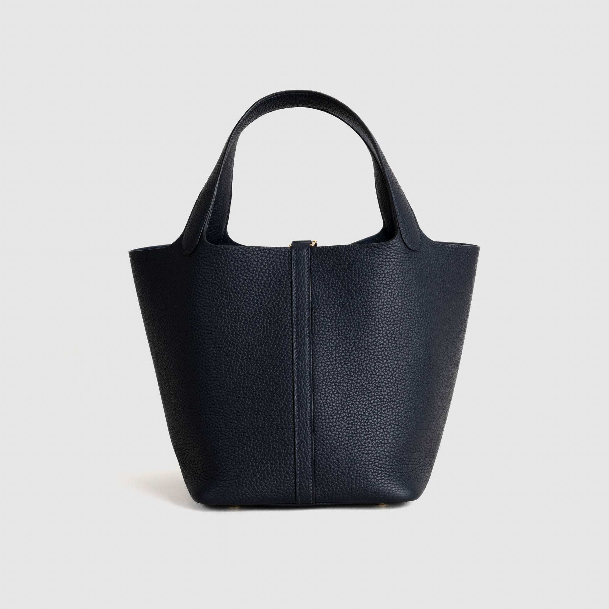 PICOTIN 22 LOCK CLEMENCE LEATHER BLEU NUIT WITH GOLD HARDWARE (GHW)