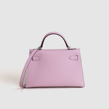 MINI KELLY II (20) EPSOM LEATHER MAUVE SYLVESTRE WITH PALLADIUM HARDWARE (PHW)