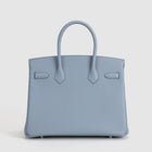 BIRKIN 30 TOGO LEATHER BLEU LIN WITH PALLADIUM HARDWARE (PHW)