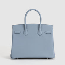 BIRKIN 30 TOGO LEATHER BLEU LIN WITH PALLADIUM HARDWARE (PHW)