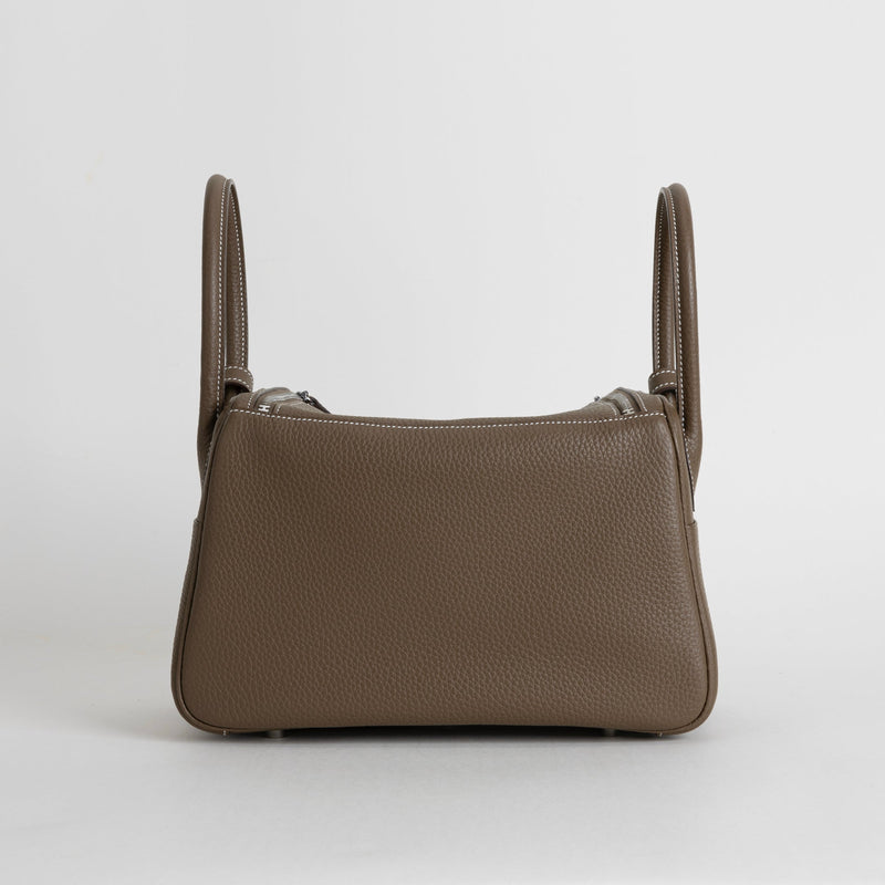 LINDY 30 CLEMENCE LEATHER ETOUPE WITH PALLADIUM HARDWARE (PHW)