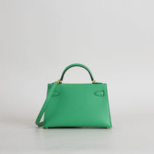 MINI KELLY II (20) EPSOM LEATHER BAMBOO WITH GOLD HARDWARE (GHW)