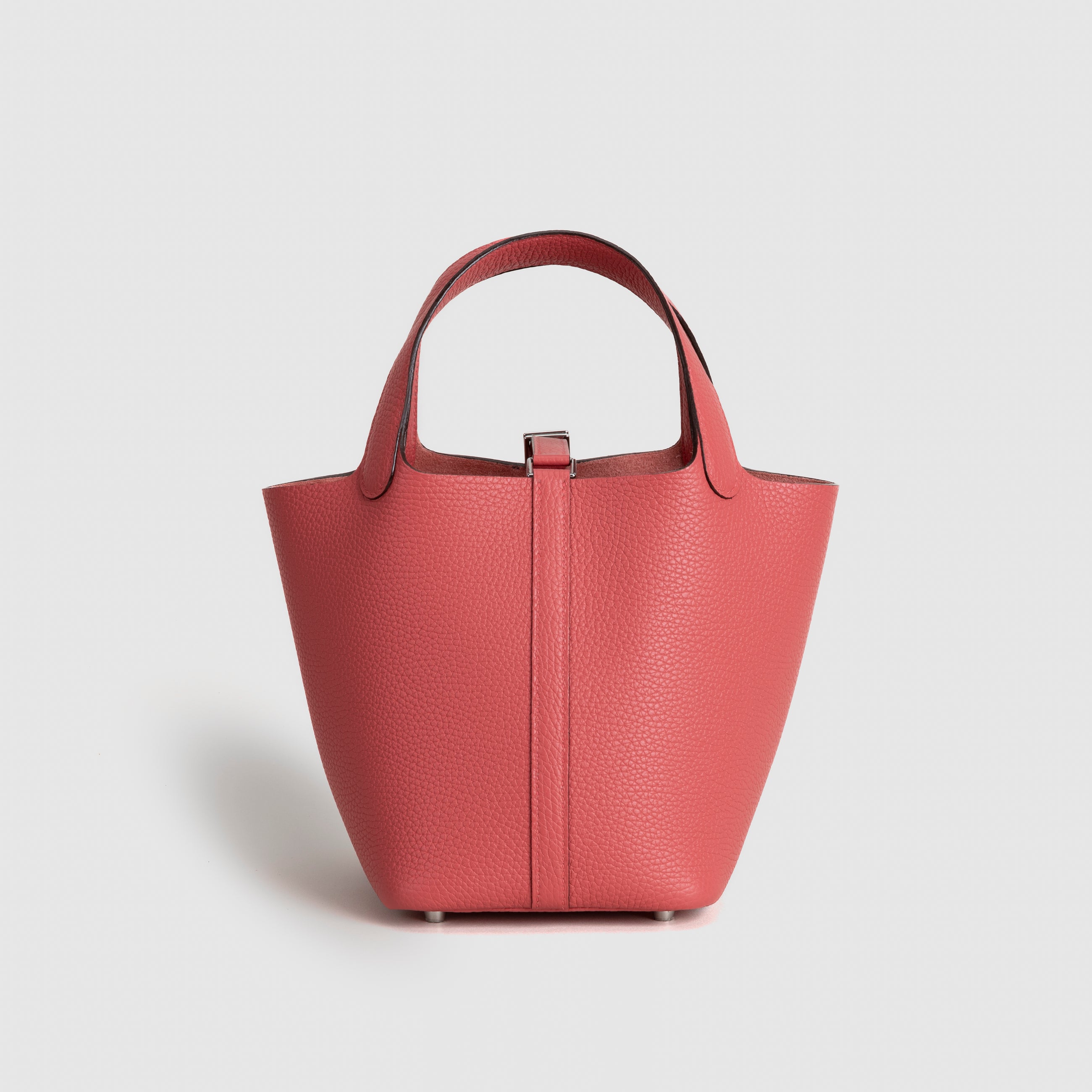 PICOTIN 18 LOCK CLEMENCE LEATHER ROSE AZALEE WITH PALLADIUM HARDWARE (PHW)