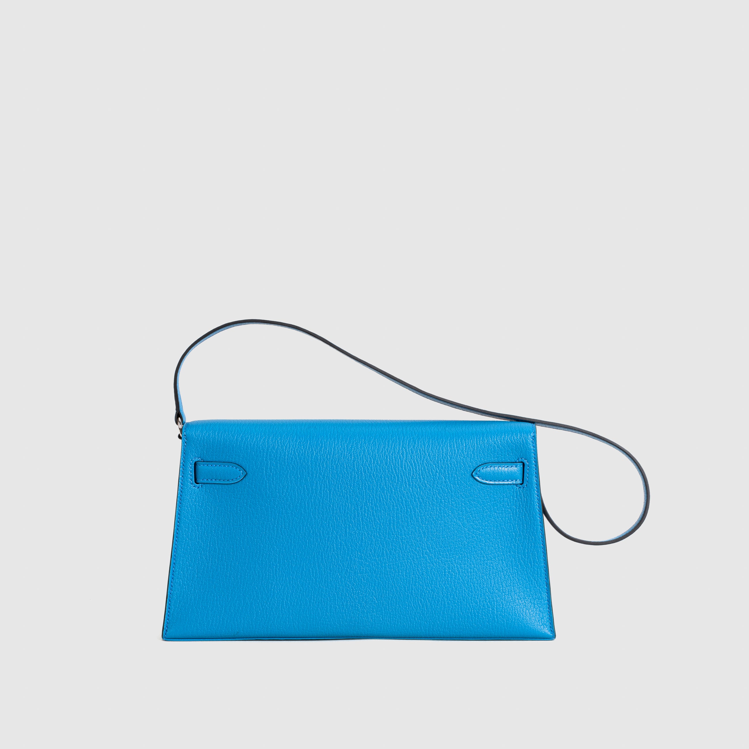 KELLY ELAN CHEVRE LEATHER BLEU FRIDA WITH PALLADIUM HARDWARE (PHW)