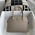 BOLIDE 27 EPSOM LEATHER GRIS ASPHALT WITH PALLADIUM HARDWARE (PHW)