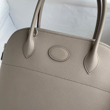 BOLIDE 27 EPSOM LEATHER GRIS ASPHALT WITH PALLADIUM HARDWARE (PHW)