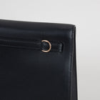 KELLY DANSE EVERCOLOR LEATHER NOIR (BLACK) WITH ROSE GOLD HARDWARE (RGHW)