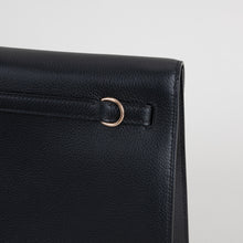 KELLY DANSE EVERCOLOR LEATHER NOIR (BLACK) WITH ROSE GOLD HARDWARE (RGHW)