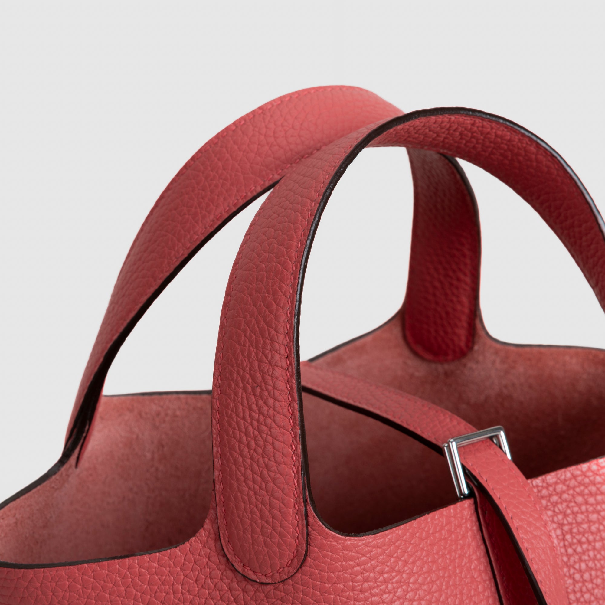 PICOTIN 18 LOCK CLEMENCE LEATHER ROSE AZALEE WITH PALLADIUM HARDWARE (PHW)