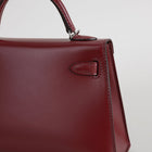 MINI KELLY II (20) BOX CALF LEATHER ROUGE H WITH PALLADIUM HARDWARE (PHW)