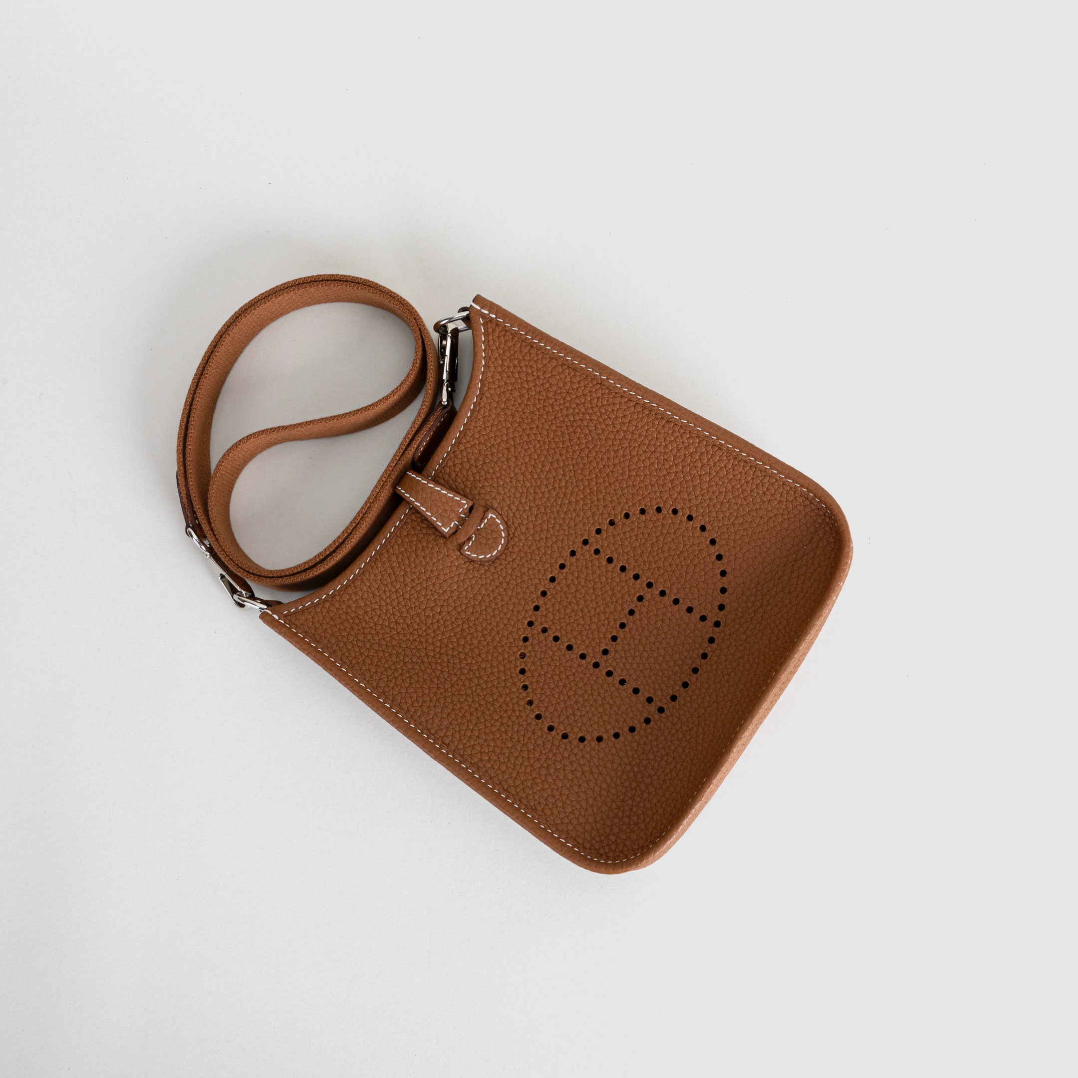 MINI EVELYNE (TPM) CLEMENCE LEATHER GOLD WITH PALLADIUM HARDWARE (PHW)