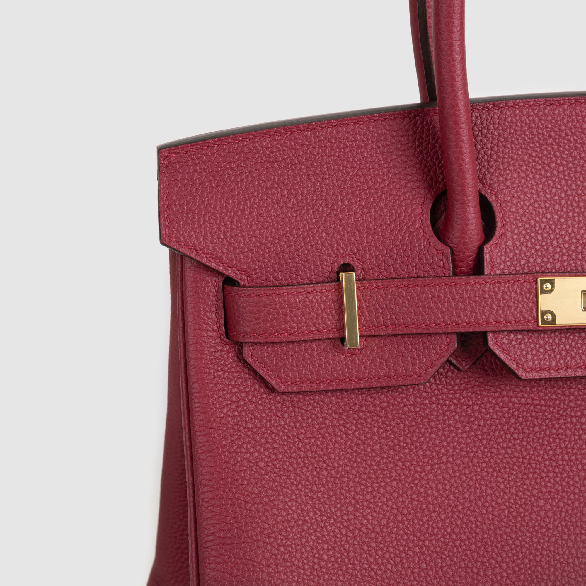 BIRKIN 30 TOGO LEATHER ROUGE GRENAT WITH GOLD HARDWARE (GHW)