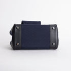 BIRKIN 25 CARGO CANVAS & SWIFT LEATHER BLEU MARINE WITH PALLADIUM HARDWARE (PHW)