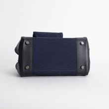 BIRKIN 25 CARGO CANVAS & SWIFT LEATHER BLEU MARINE WITH PALLADIUM HARDWARE (PHW)