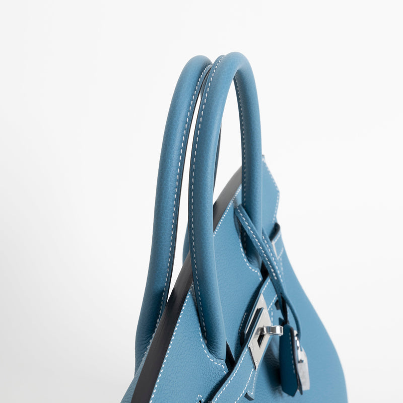 BIRKIN 30 TOGO LEATHER BLEU JEAN WITH PALLADIUM HARDWARE (PHW)