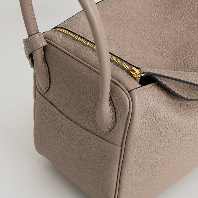 LINDY 26 CLEMENCE LEATHER TRENCH WITH GOLD HARDWARE (GHW)