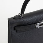MINI KELLY II (20) EPSOM LEATHER NOIR (BLACK) WITH PALLADIUM HARDWARE (PHW)