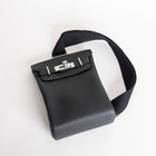 HAC A DOS TOGO LEATHER NOIR (BLACK) WITH PALLADIUM HARDWARE (PHW)