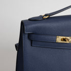 KELLY DESORDRE EPSOM LEATHER BLEU ABYSSE WITH GOLD HARDWARE (GHW)