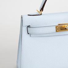 MINI KELLY II (20) EPSOM LEATHER BLEU BRUME WITH GOLD HARDWARE (GHW)