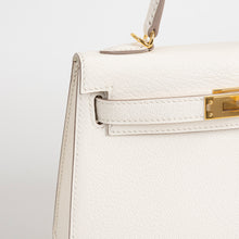 MINI KELLY II (20) CHEVRE LEATHER CRAIE WITH GOLD HARDWARE (GHW)