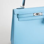 KELLY 25 EPSOM LEATHER CELESTE WITH PALLADIUM HARDWARE (PHW)
