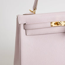 KELLY 25 CHEVRE LEATHER ROSE DARLING WITH GOLD HARDWARE (GHW)