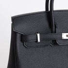 BIRKIN 25 TOGO LEATHER NOIR (BLACK) WITH PALLADIUM HARDWARE (PHW)