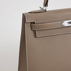 KELLY 28 EPSOM LEATHER ETOUPE WITH PALLADIUM HARDWARE (PHW)